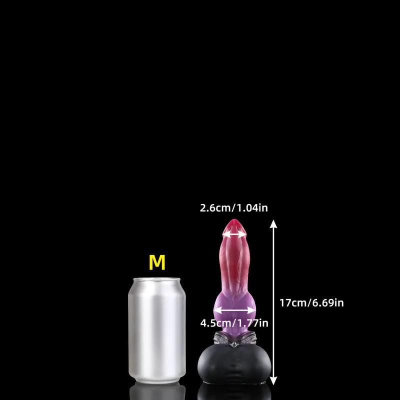 Nothosaur Purplish Red Realistic Huge Anal Plug Butt Plug Animal Fantasy Dildo Massage Anus Dilator Sensual Exploration Sex Toy