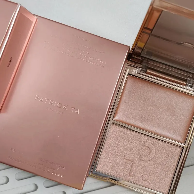 Patrick 2 in 1 Cream & Powder Blush Palette Dual Cheek Blush Duo Lasting Natural Brightening TA Makeup Cosmetics She's That Girl