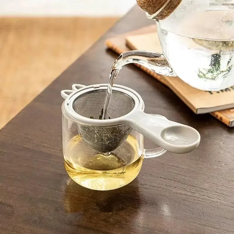Mini Fine Mesh Sieve Tea Strainers Coffee Flour Kitchen Filter Stainless Steel Fine Matcha Strainer With Binaural 7.5cm Diameter