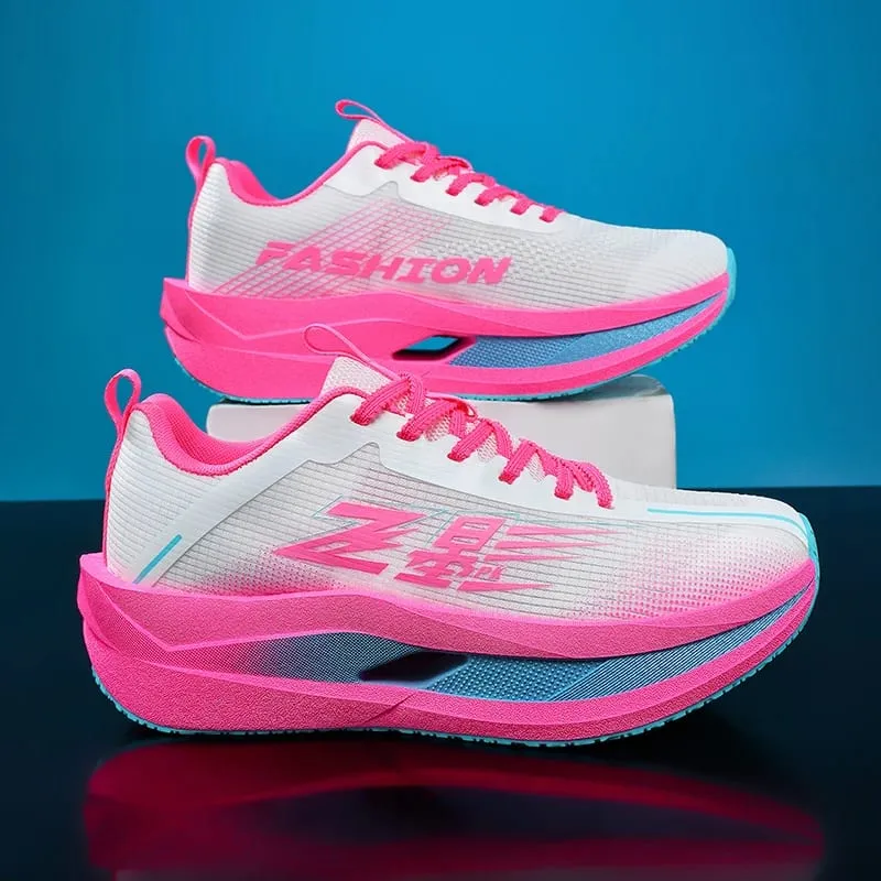 Running Shoes Men Carbon Board Marathon Sports Professional Breathable Lightweight Womens Comfortable Athletic Original Sneakers