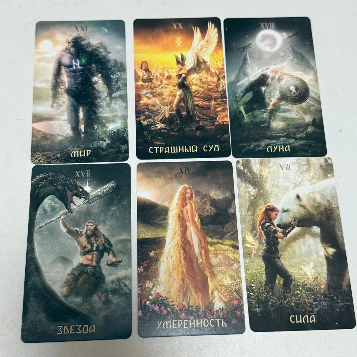 Runic Tarot Cards Russian Version 80 Cards Board Game — image 2