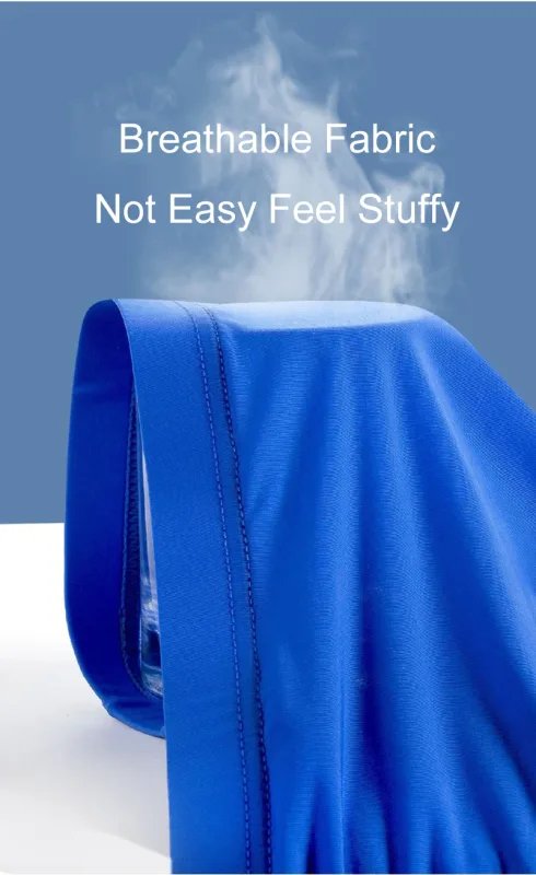Men's Ice Silk Briefs Thin Quick Drying Underwear Low Waist Solid Color Underpants Male Sexy U Bulge Pouch Breathable Panties