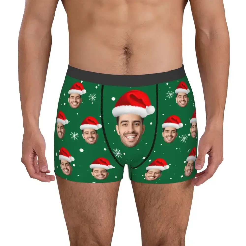 Christmas Gift Custom Face Boxers Men Gift Personalized Photo Underwear Design Birthday Boxer Briefs for Boyfriend Husband — image 6