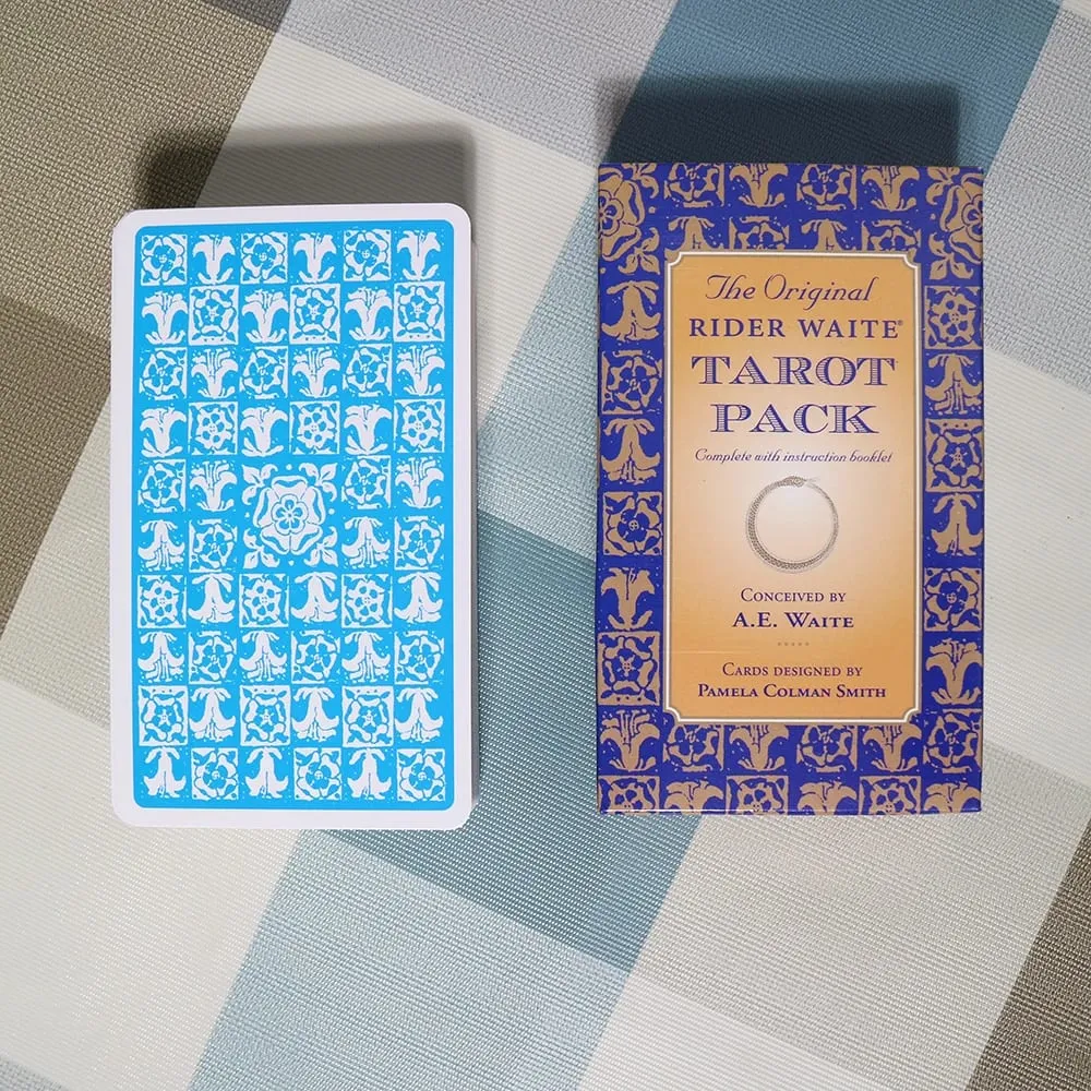 10.3*6Cm Dek Tarot Rider Waite Asli 78 Buah Kartu untuk Pemula Edisi Klasik