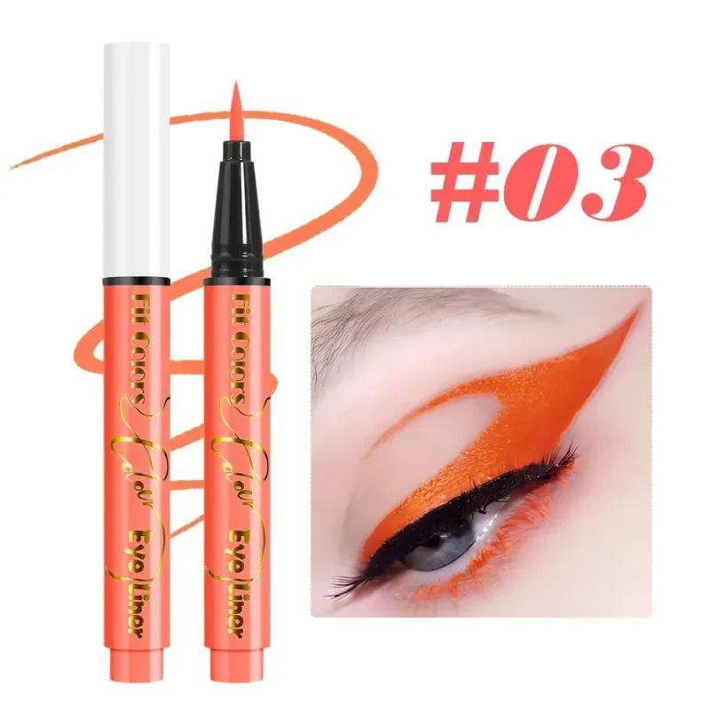 UV Fluorescent Glow Liquid Eyeliner Pen Waterproof Face Color Paint Neon Colorful Halloween Christmas Party Art Stage Eye Makeup