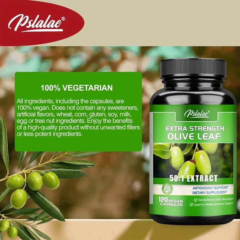 Olive Leaf Capsules - Antioxidant Improves Skin Condition Improves Blood Circulation Promotes Heart and Cardiovascular Health — image 7