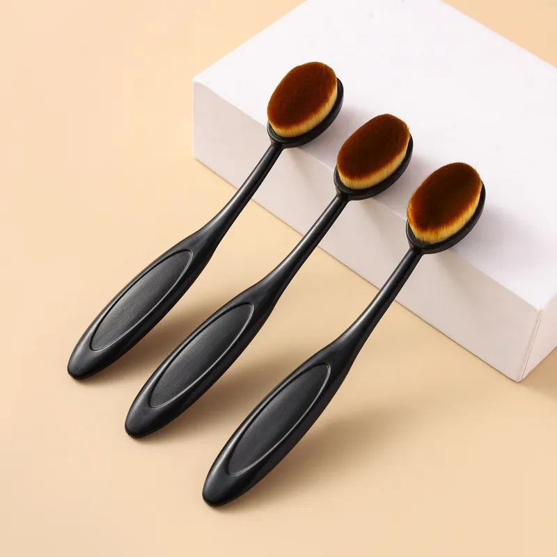 1/3PCS Large Foundation Brush Toothbrush Shape Makeup Make Up Tools Get Fast Even Application of Creams and Powders Cosmnetic — image 1