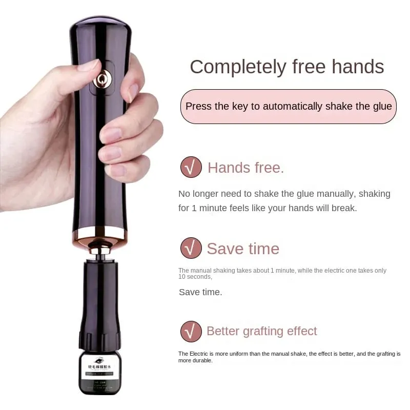Eyelash Glue Shaker Electric Wake-up Device for Eyelash Extension Glue Nail Polish Tattoo Ink Pigment Liquid Shaking Machine