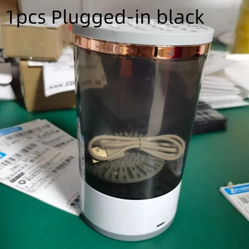 Mesin Kuas Rias Elektrik Isi Ulang USB Portabel Otomatis Efisien untuk Kuas Kosmetik Perjalanan Rumah Alat Pembersih Dalam