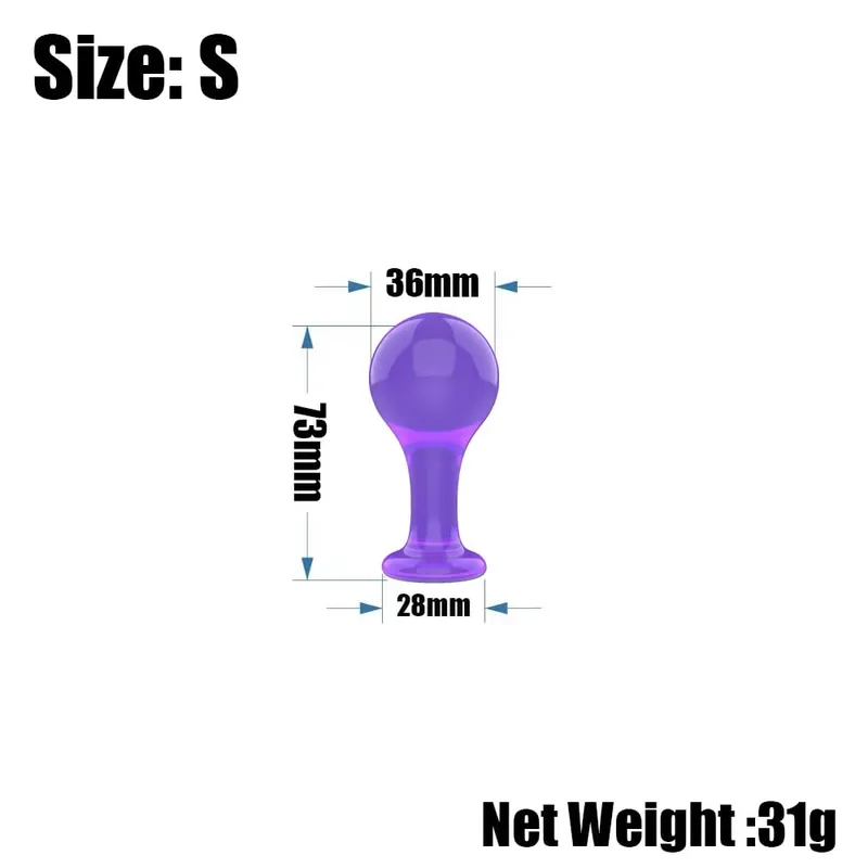 Anal Butt Plug Anal Trainer Sex Toy with Long Pleasure Wand with Tapered Head Unisex Bum Plug for Men Women — image 8