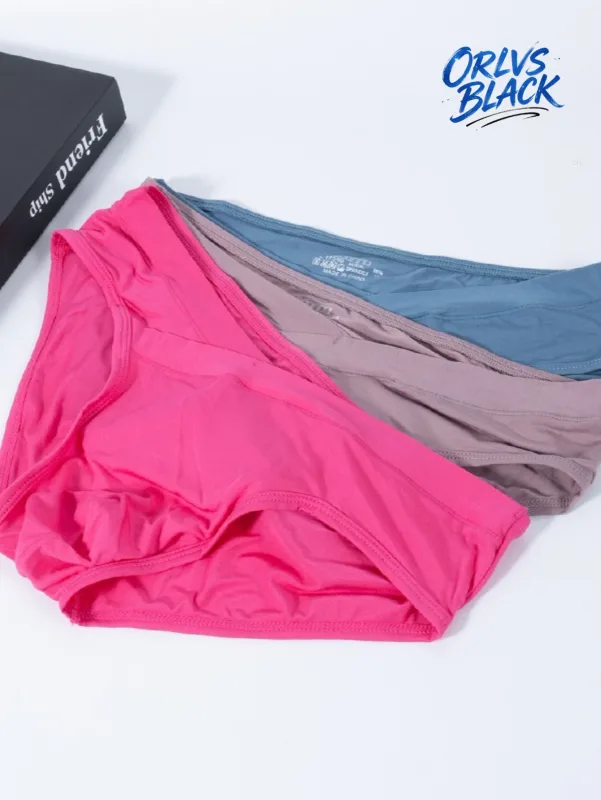 3PCS Cross Front Waist Design Mens Briefs Ultra Soft Breathable Stretch Slim Fit Daily Fashion Underpants AD330 — image 4