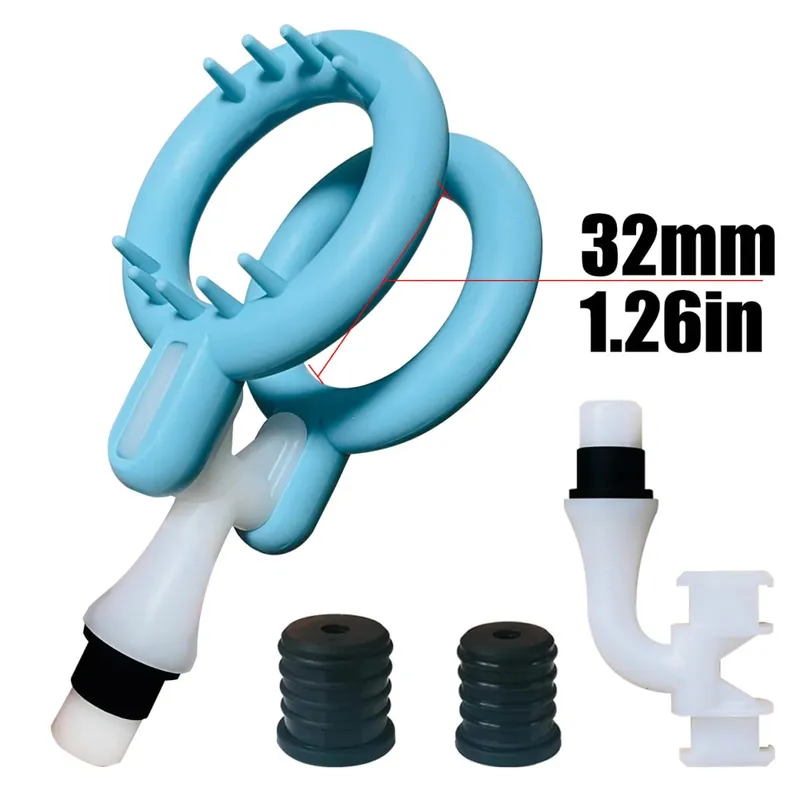 (Fits 12-19mm Shaft) Massage Gun Head attachments - Fascia Gun Silicone Head Replaceable Fitness Accessories Men's sex toy