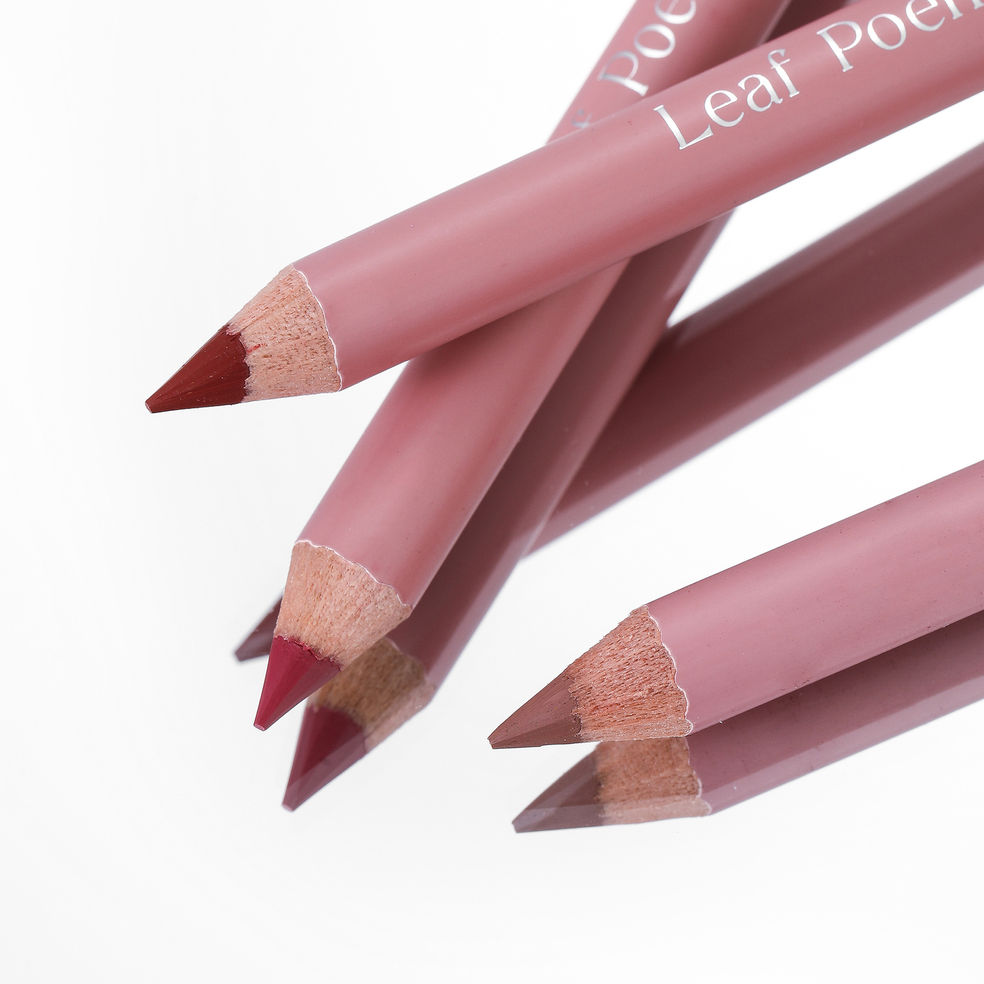 Pensil Lipliner Matte 12 Warna Lipstik Noda Menepuk Tahan Air Lip Liner Merah Muda Nude Alami Garis Besar Riasan Kontur Bibir
