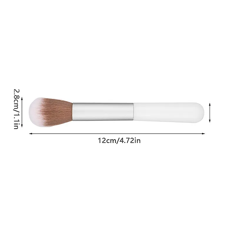 1Pcs Round Handle Multifunctional Makeup Brushes Girl Professional Powder Foundation Blush Brush Cosmetic Accessories