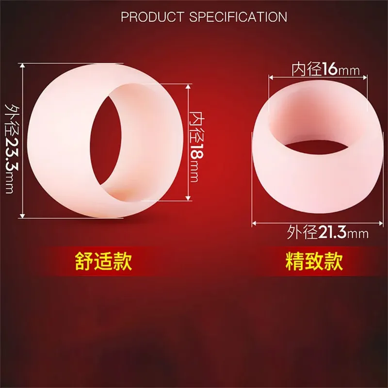 2PCS Multifunction Foreskin Correction Penis Rings Delay Ejaculation Male Chastity Device Screw Shape Cock Ring Sex Toys For Men