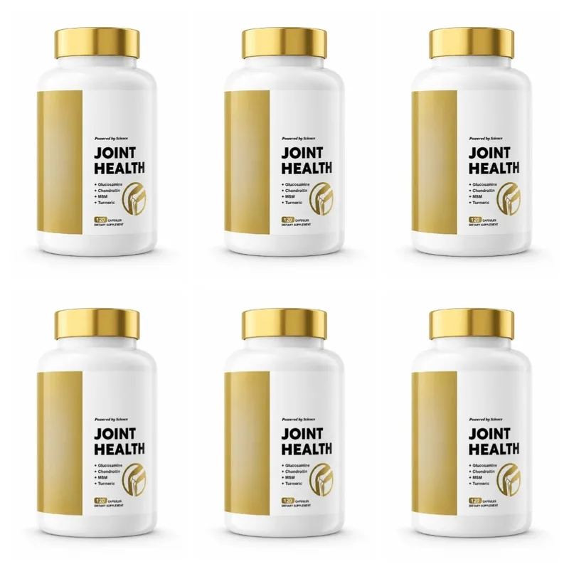 Joint Health Capsules with Glucosamine Sulfate Chondroitin Sulfate MSM Turmeric Boswellia Extract Mobility Support 120 Capsules
