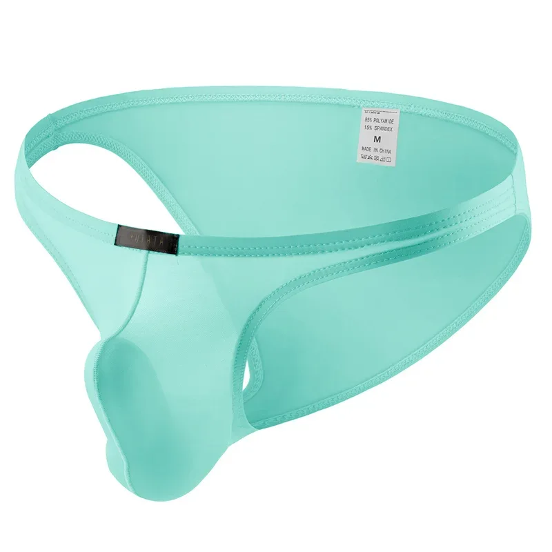 Men's Underwear Briefs Elastic Seamless Solid Underpants Ultra-Thin Breathable Briefs Ice Silk Seamless Low Waist Soft Underwear
