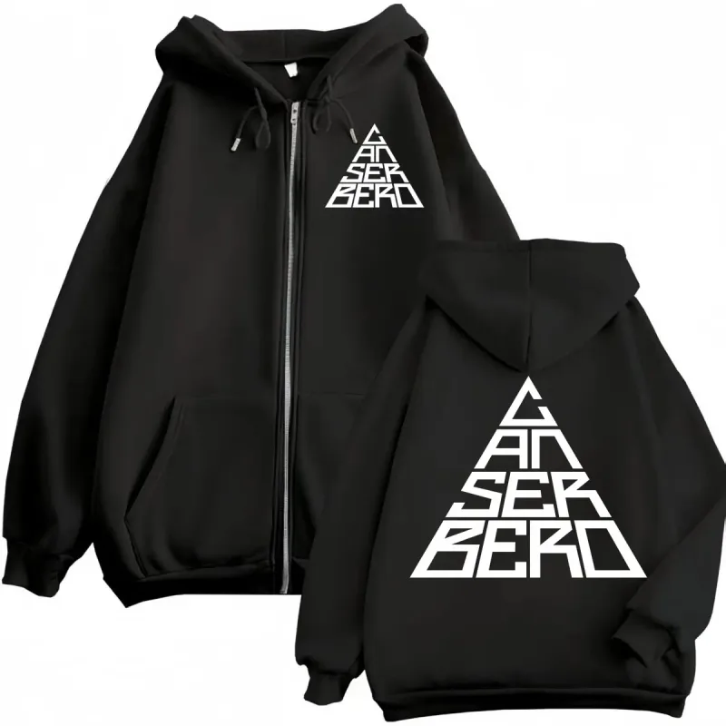 Canserbero Tudo o que precisamos é amor Muerte Vida Merch Zipper Hoodie Moda masculina Hip Hop Zip Up Moletons Casual Pulôveres de lã
