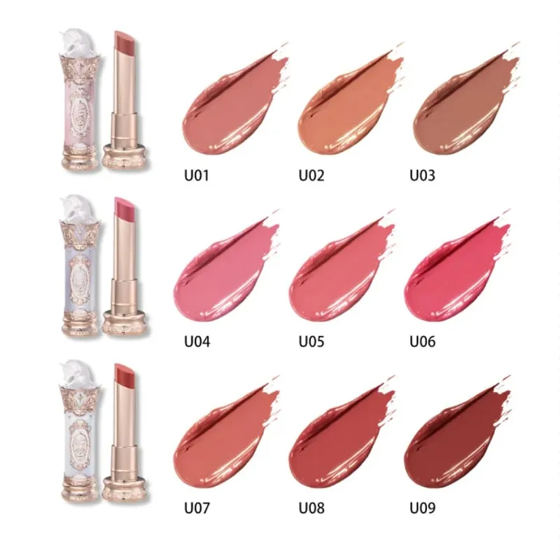 Flower Knows Knight Unicorn Collection Makeup Gift Set 3PCS Kit Eye Shadow Palette Long Lasting Lipstick Blusher Setting Powder