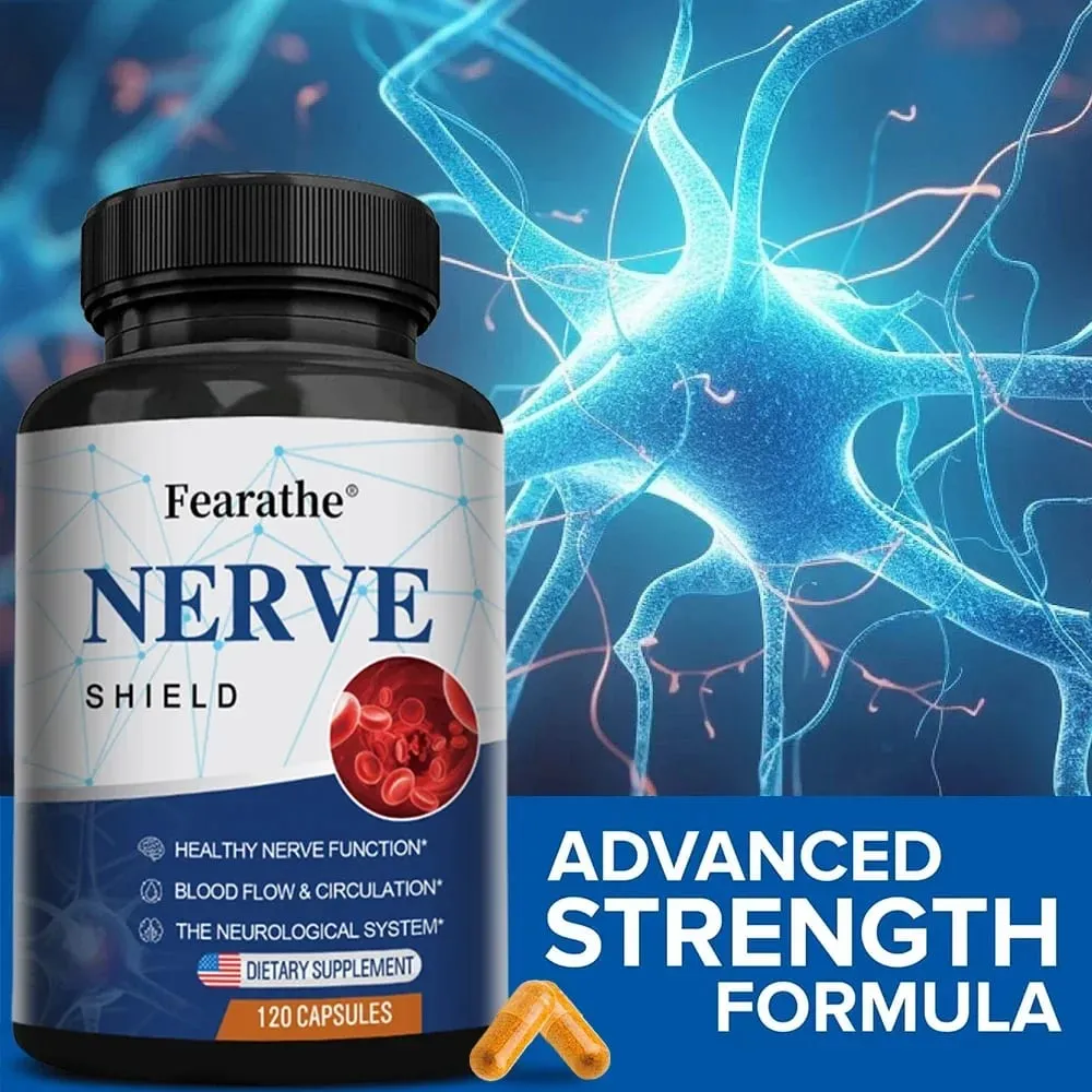 Nerve Support Supplements - Supports Healthy Nerve Function and Neurotransmitters Blood Flow Circulation