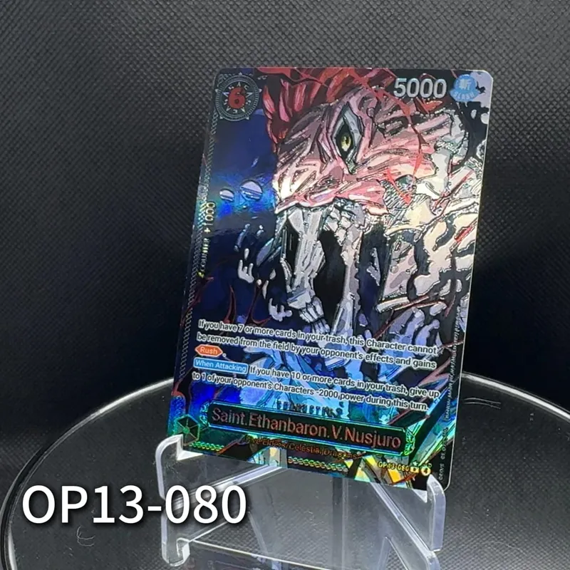 One Piece TCG OPCG English Character Card OP13 5 Siant Nusjuro Saturn Ju.Peter Warcury Mars Imu Deck Textured Foil Card — image 5
