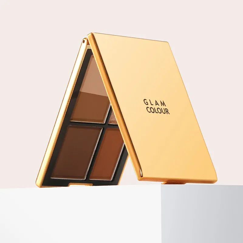 Versatile 5-Color Magic Eyeshadow Palette Brown Tones Matte Shimmer Finish Long-Lasting Eye Makeup Kit for All Ages — image 7