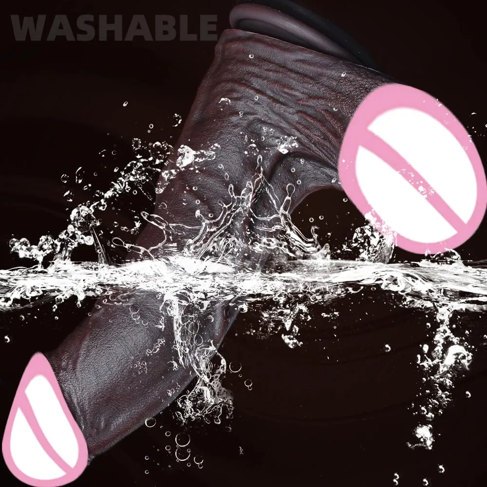 New Realistic Soft Double Silicone Big Dildo Vaginal Masturbation Suction Cup Porn Dick Woman Anal Sex Toy 2Colors Penis 6 Sizes