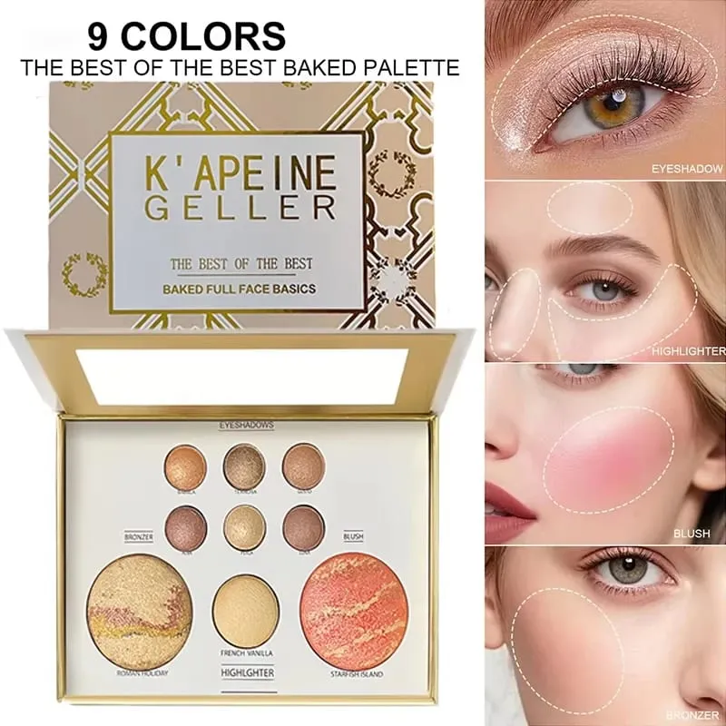 Tuscan Dreams Holiday Baked Starter Kit (4PC)-- Full Face Makeup Palette Foundation with Limited Edition Brushes — image 3