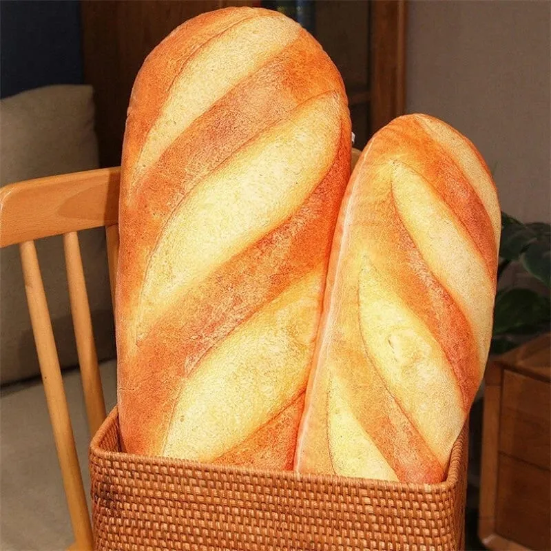 3D Simulation Bread Plush Pillow Soft Butter Toast Bread Food Pillow Lumbar Back Cushion Stuffed Toy for Home Decor — image 5