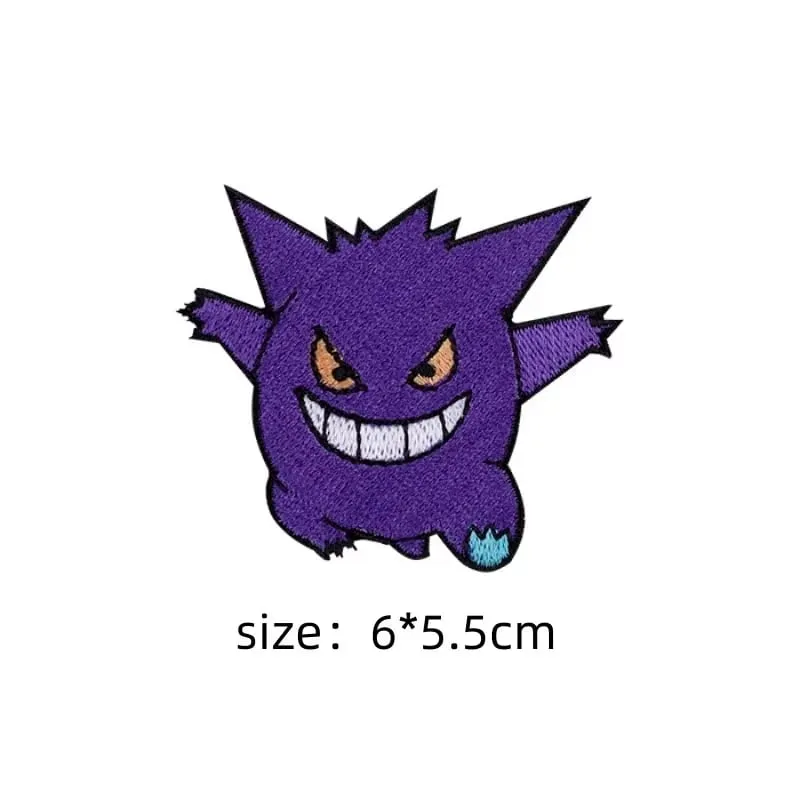 Cloth Patch Pikachu Clothes Stickers Sew on Embroidery Patches Applique Iron on Clothing Cartoon DIY Garment Decor
