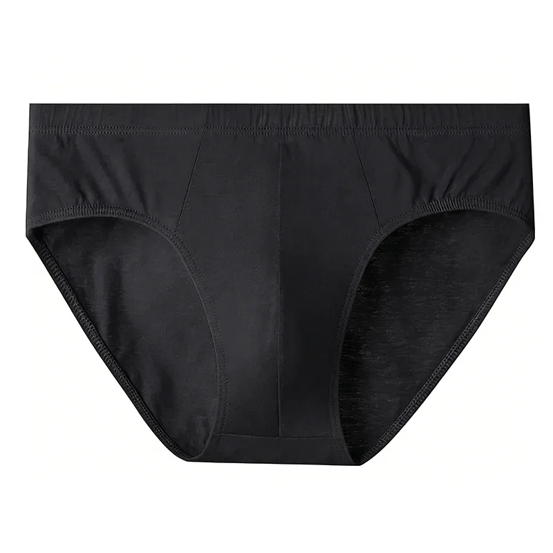 5Pcs Random Color Men's 100% Cotton Breathable Briefs Comfortable Male Underwear Lingerie Sexy Elastic Panties Underpants
