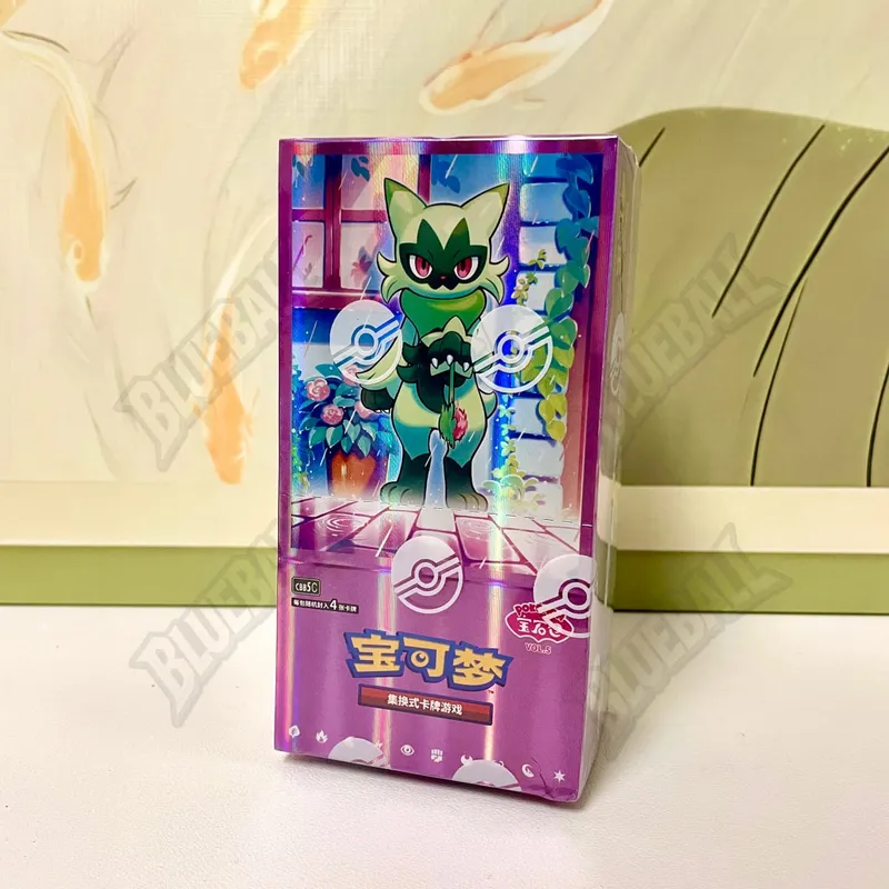Original pokemon Scarlet Violet Gem Pack Vol6 Thin Box TCG Collectible Battle Trading Cards Simplified Chinese Version Toys Gift
