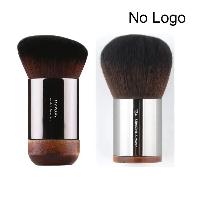 1 kus #112 Přenosný úhlový plochý štětec na make-up Přírodní dřevo Leštící podkladový kryt Profesionální štětce na make-up — image 7