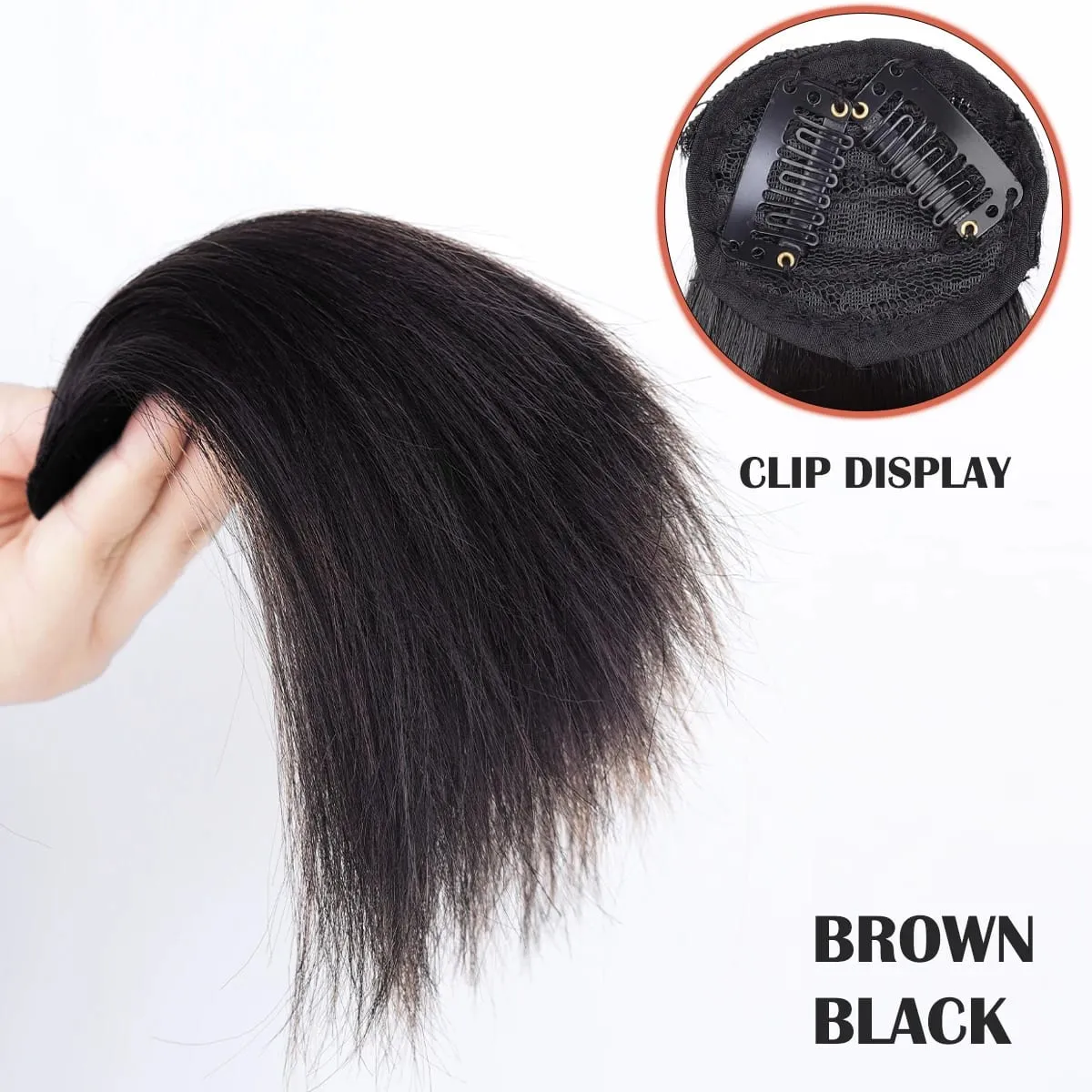 Straight hair synthetic hair pad clip to extend women's natural wigs women's invisible hair clips to add extra volume pieces