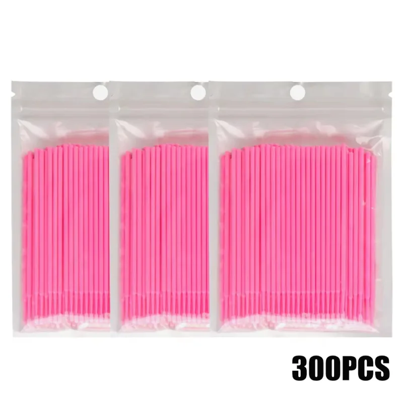 300/2000pcs MicroBrush Eyelash Cleaning Brush Lash Extension Individua Tools For Eyelashes Removing Swab Micro Makeup Brushes