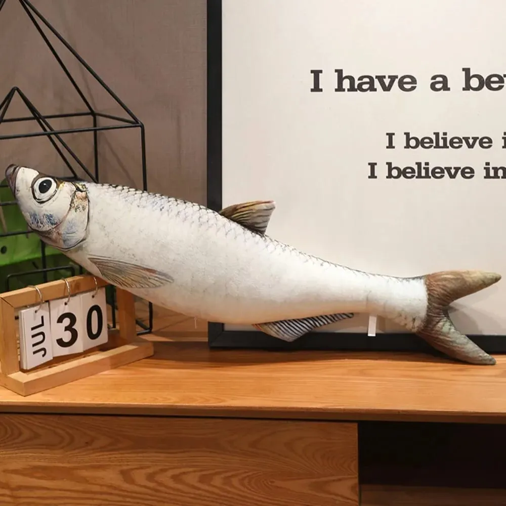 Sofa Cushion Perch Simulation Fish Pillow Stuffed Grouper Cartoon Fish Soft PP Cotton Fish Anime Pillow Gifts