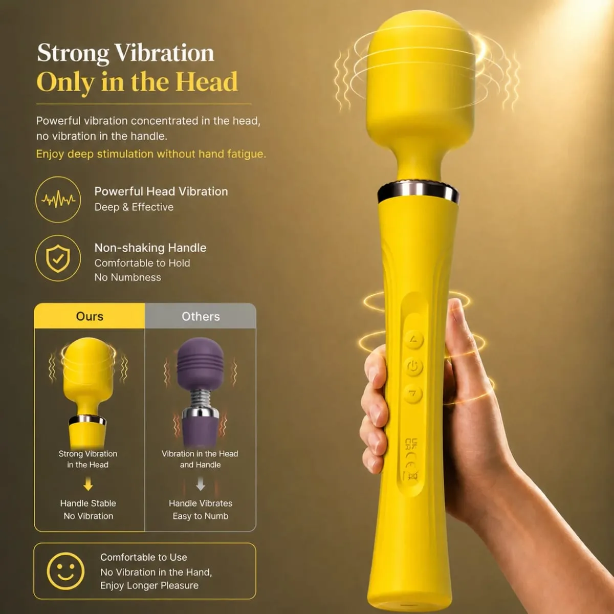 Vibromasseur à baguette AV de 29cm, Super puissant, Rechargeable, en Silicone, jouet sexuel pour adultes, forte Vibration, masseur personnel — image 3