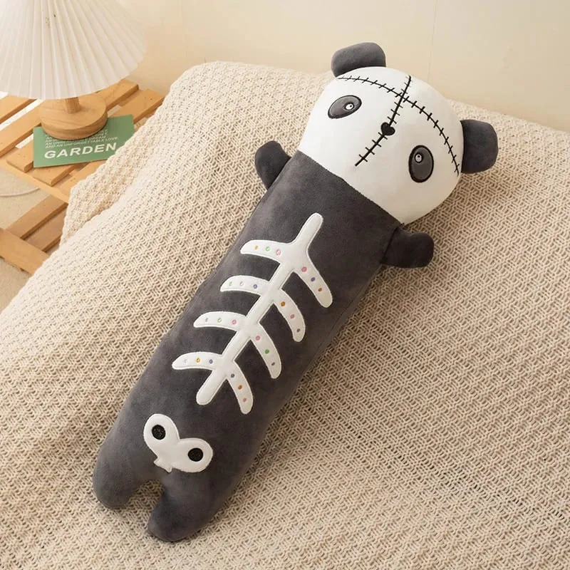 60cm Horror Goth Plush Animal Rabbit Panda Soft Toy Cute Body Pillow Halloween Party Decor Funny Gift For Girl Boy