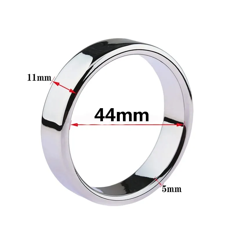 6 sizes Stainless Steel Male Penis Ring Ball Scrotum Stretcher Ejaculation Delay Metal Cock Rings BDSM Sex Toys For Men Cockring