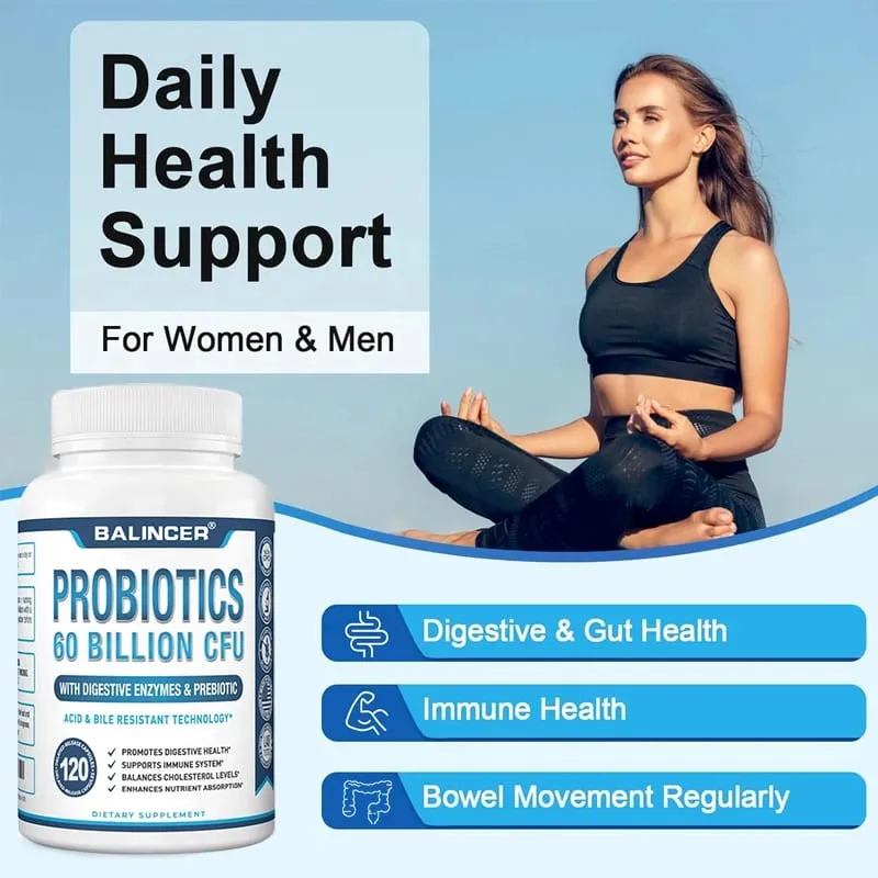 Probiotic + Prebiotic Supplements - Contains Digestive Enzymes To Support Digestive Health and The Immune System — image 5