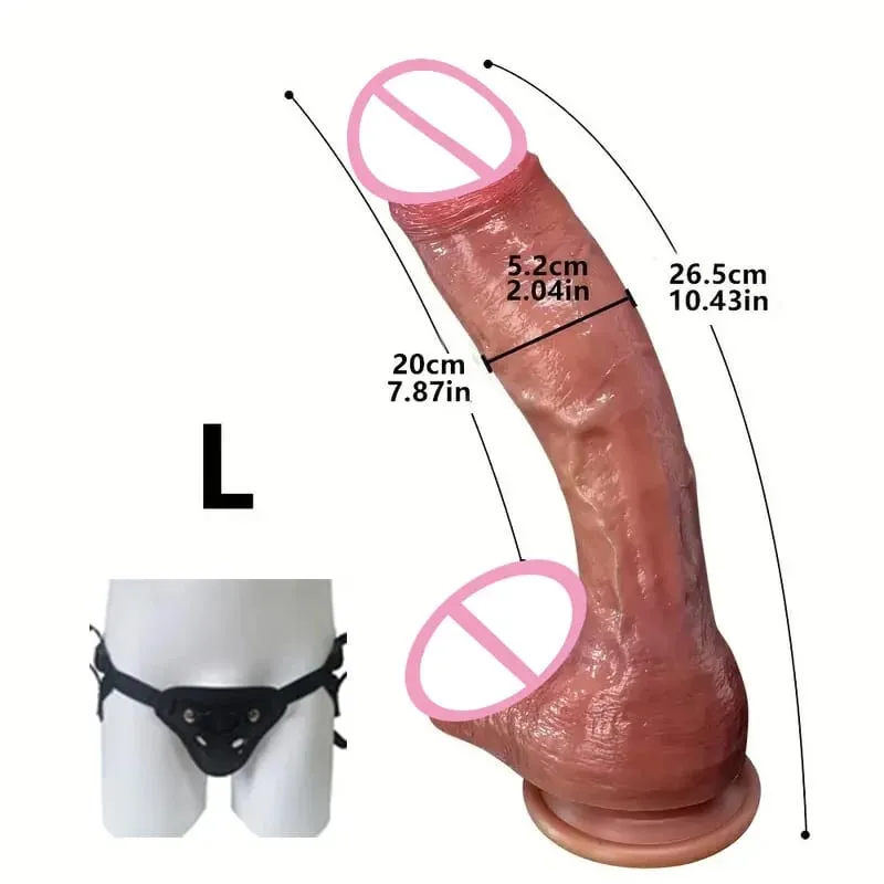 Super Long Skin Dildo Silicone Penis Realistic Cock For Women Masturbator Makeup Penetration Anal Strapon Dick Adults Sex Toys