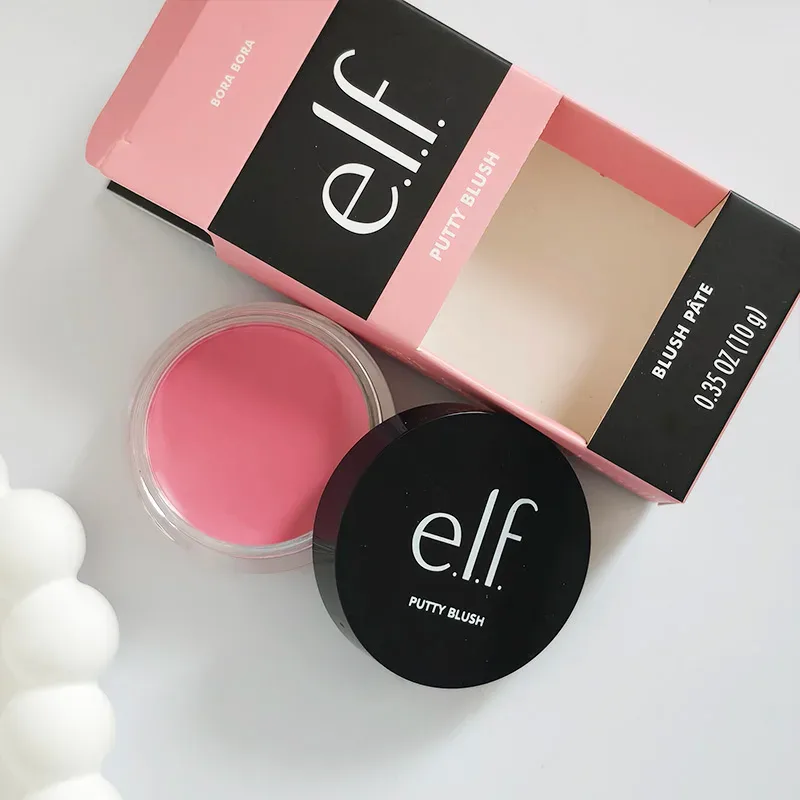 Hot Sale New Elf Bubblegum-Cherry Mango-Watermelon Lasting Moisturizer Lip Gloss Lip Balm & 8 Colors Cream Blush Brand Cosmetics