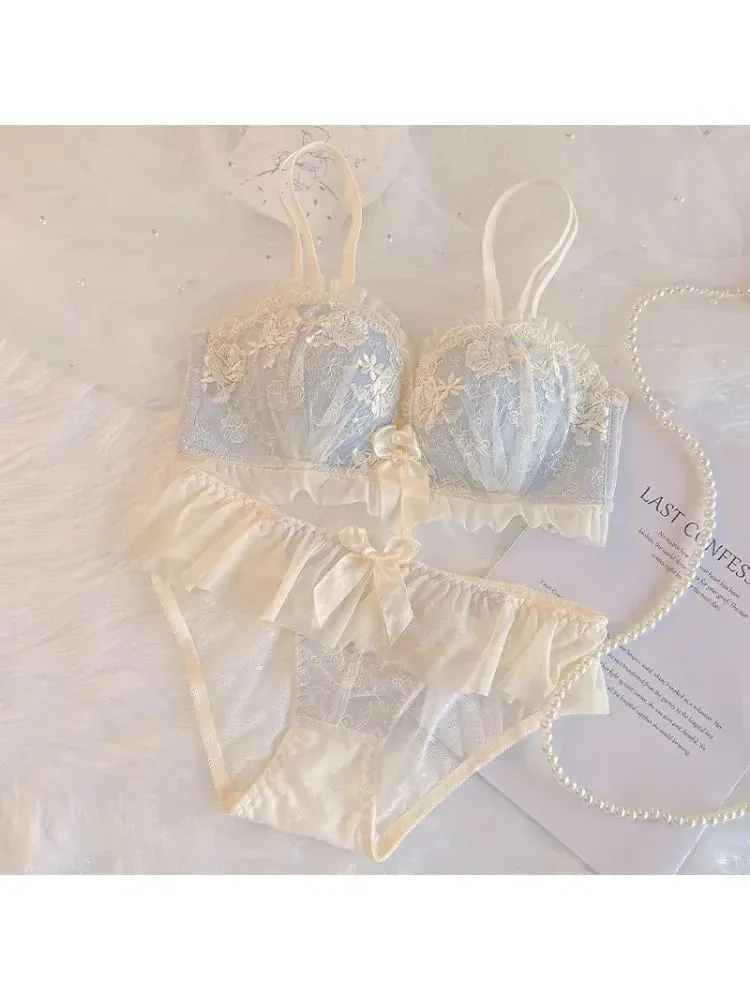 Push Up Bra Wireless for Small Breasts Anti Sagging Lace Bralette Women's Non Padded Lingerie To Enhance & Lift Comfort Bras
