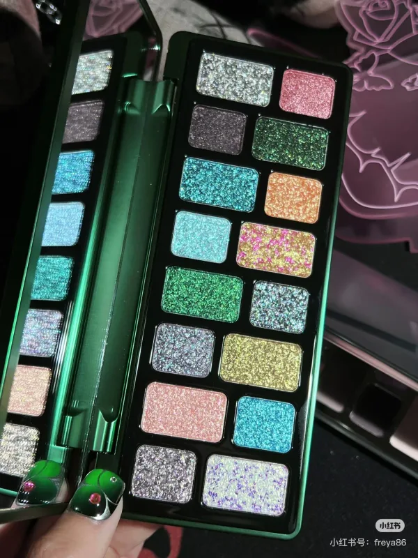 Cheeryep QianYan 16 Colors Eye Shadow Palette Pink Brown Cowboy Blue Smoky Multicolor Matte Pearl Y2K Eye Makeup