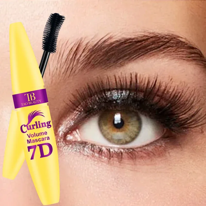 Black Waterproof Mascara for All Lengthening Makeup Products Eyelash Extension Curling Eye Lashes Mascara 7D Effect Eye Cosmetic — image 4