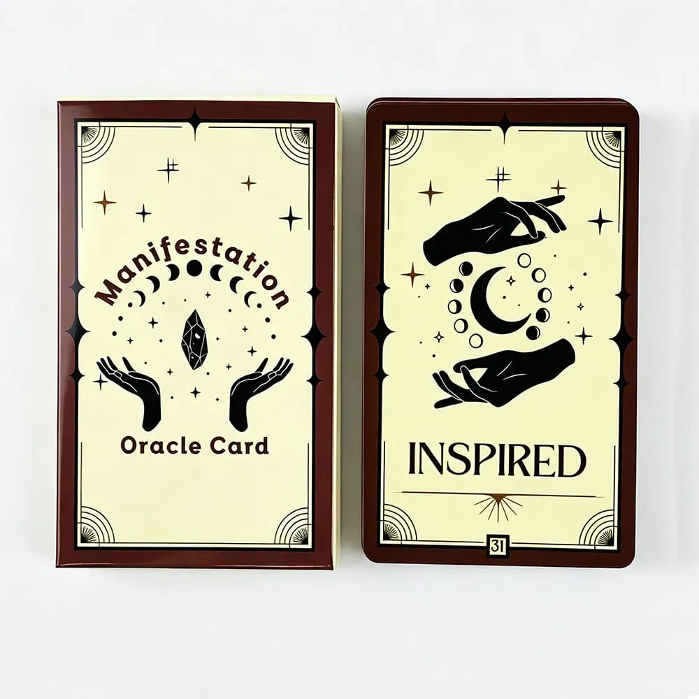 Manifestation Oracle Deck 33 Card Oracle Manifest את החלומות שלך מצא את המטרה שלך אידיאלית עבור חיזוי ותרגולים רוחניים — image 1