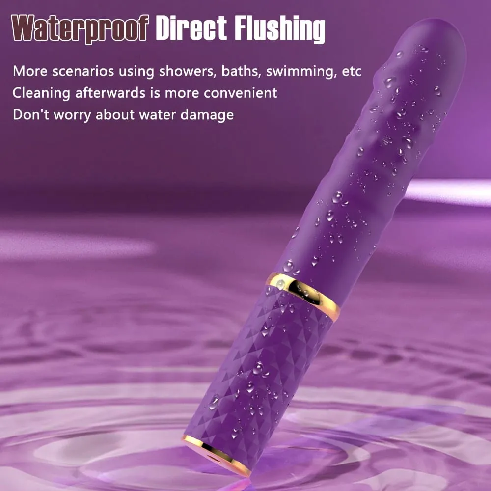 Beginner Telescopic Dildo Vibrator Thrusting Retractable Pussy G Spot Clitoral Anal Stimulation Sex Machine Sex Toys For Women