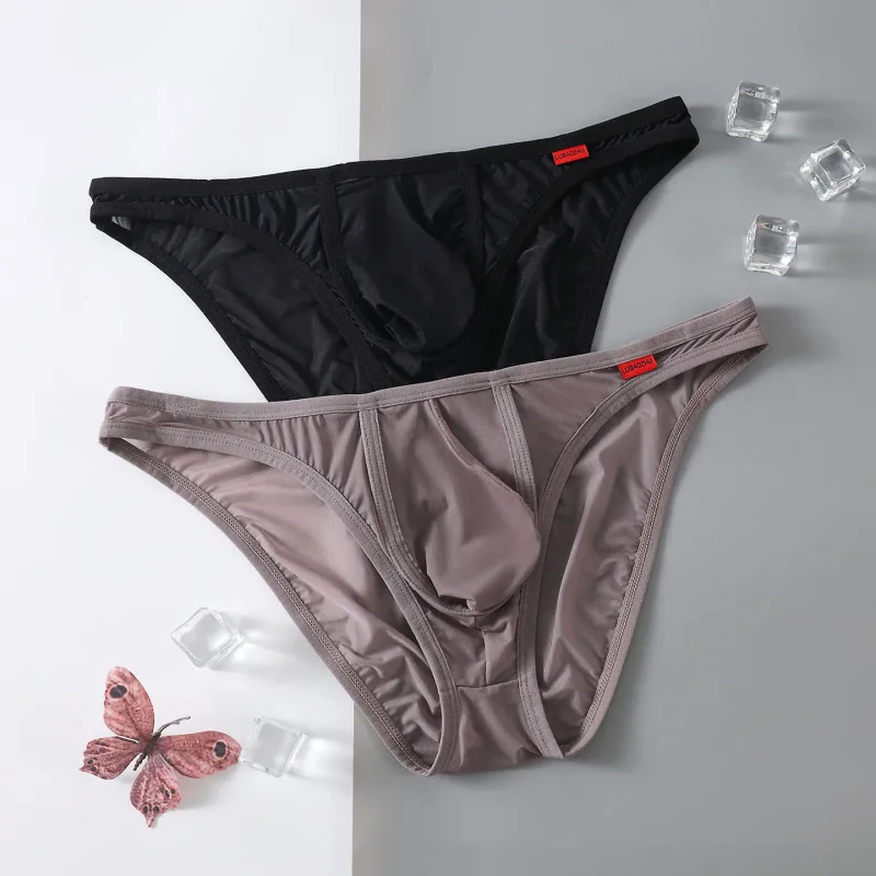 Ultra Thin Men's Underwear Large Pockets Triangular Underpants Transparent Lightweight Briefs — image 21