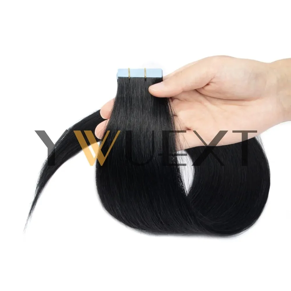 Tape In Human Hair Extensions 10Pcs/30g Per Pack Remy Real Human Hair Straight Natural Black Brown Blonde Multi‑Colors Seamless Skin Weft Tape Hair Extensions For Women