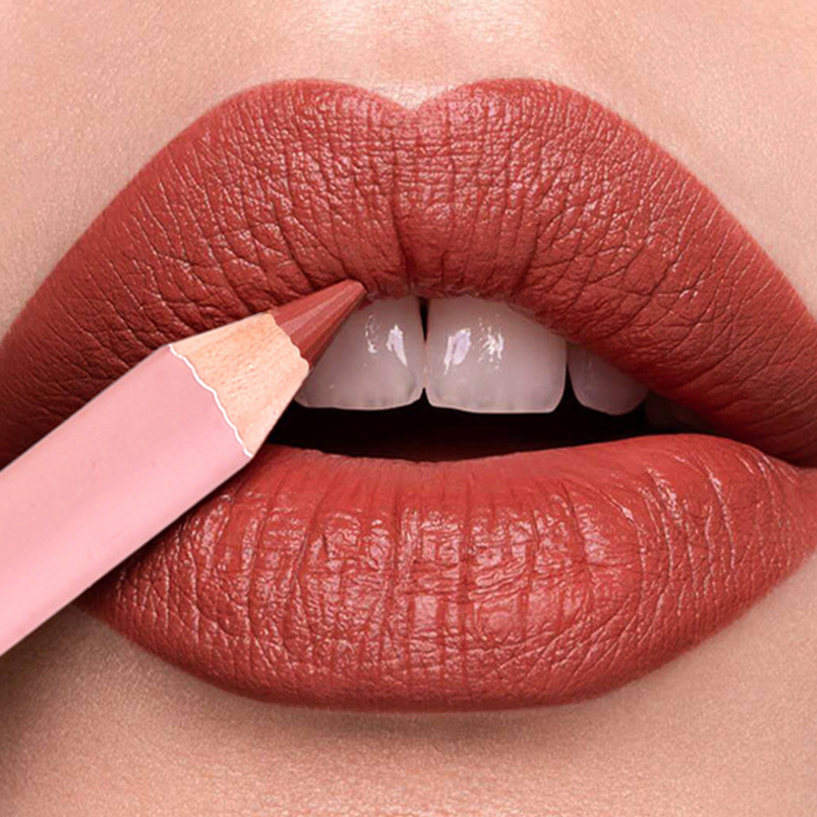 Pensil Lipliner Matte 12 Warna Lipstik Noda Menepuk Tahan Air Lip Liner Merah Muda Nude Alami Garis Besar Riasan Kontur Bibir
